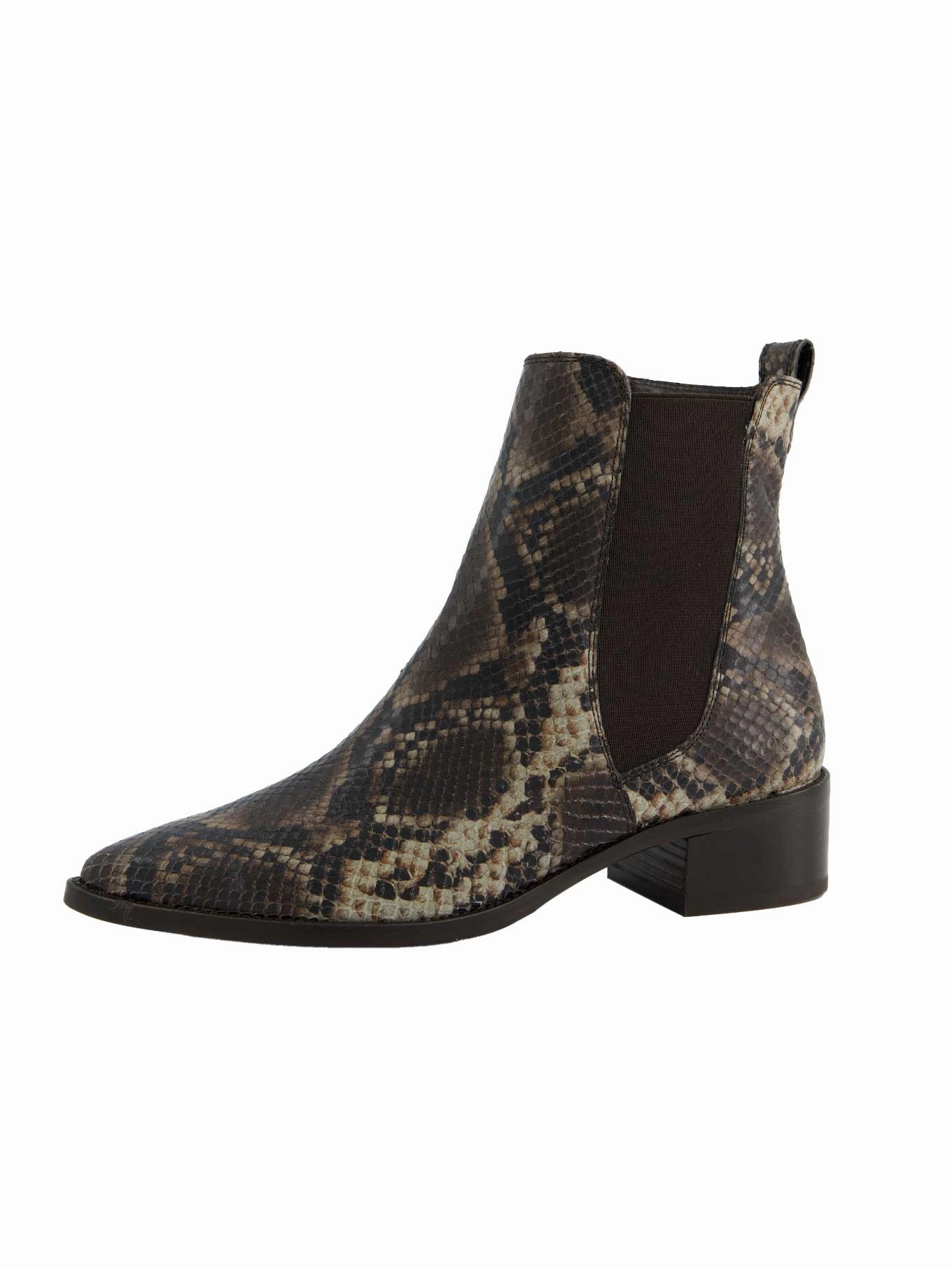 Stiefelette boa safari Leather Wedge Lace Up Ankle Boots