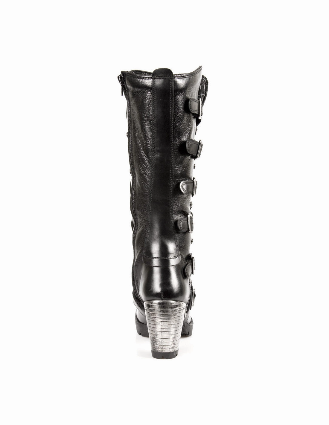 New Rock Schuhe Damen- Stiefel Boots Schuhe Gothic M.TR004-S1 Schnallen Plateau Overknee Stiefel Stretch