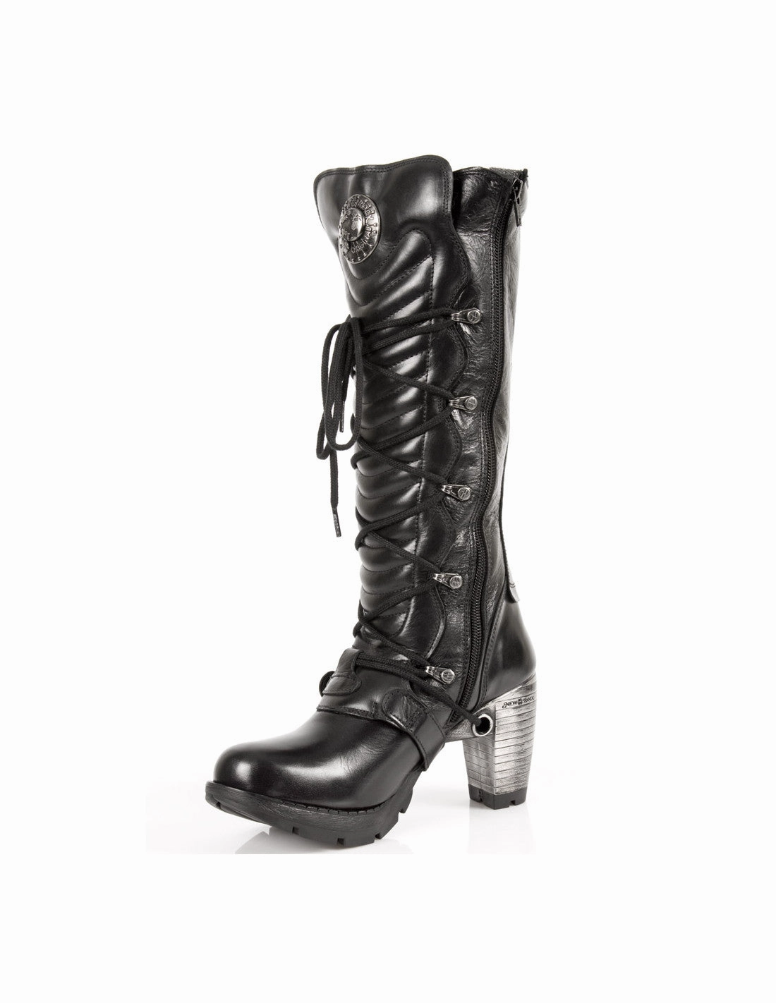 Stiefel Falten New Rock Schuhe Damen- Stiefel Boots Schuhe Gothic M.TR004-S1 Schnallen