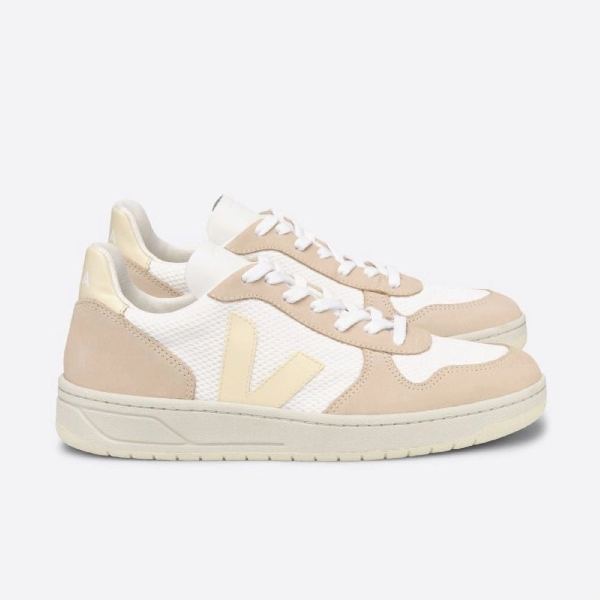 Sneaker Schmal Geschnitten Veja V-10 Chromefree Leather Damen Schuhe