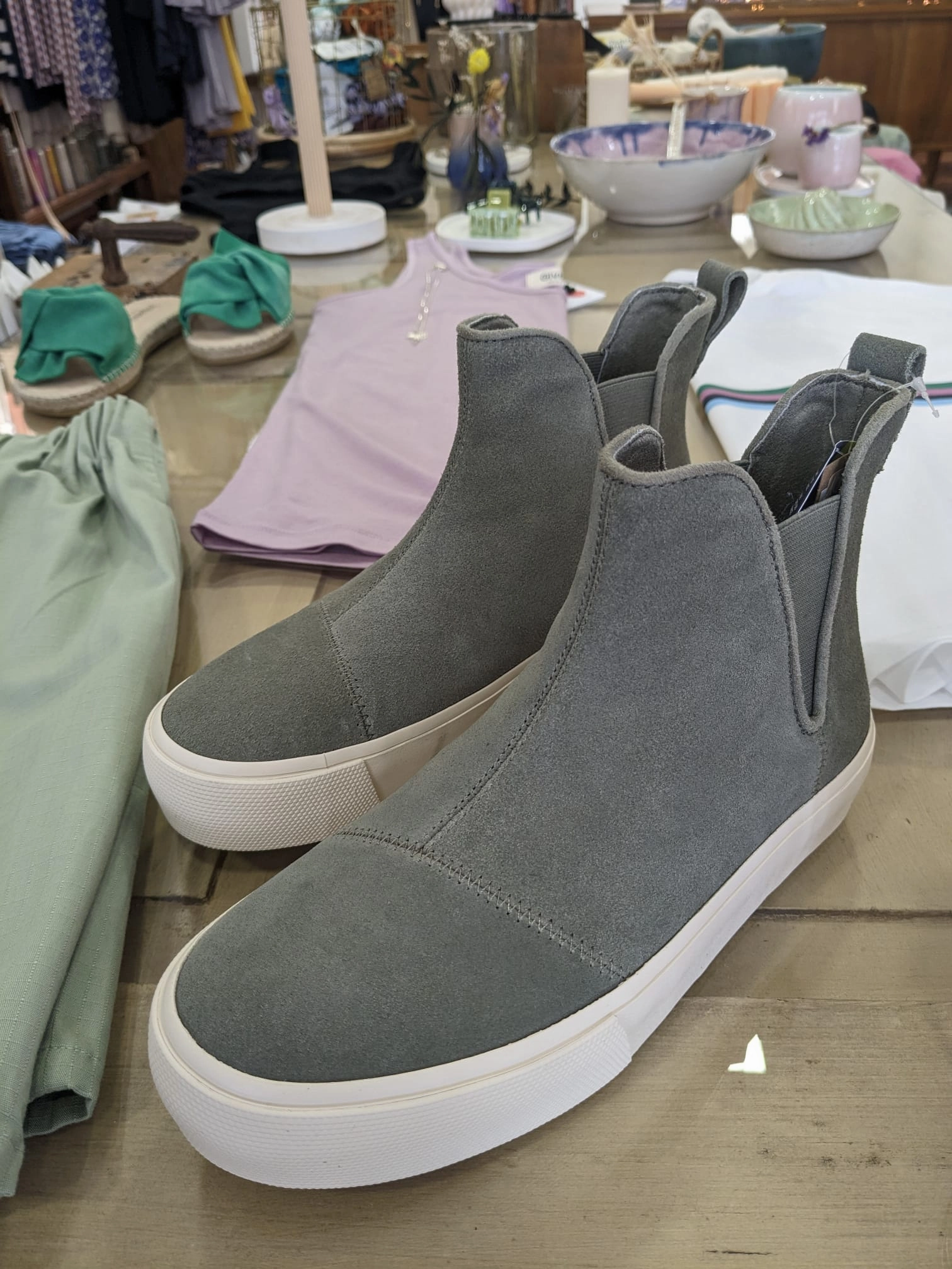 Bronze Chelsea Boots FENIX PLATFORM CHELSEA grey | TOMS