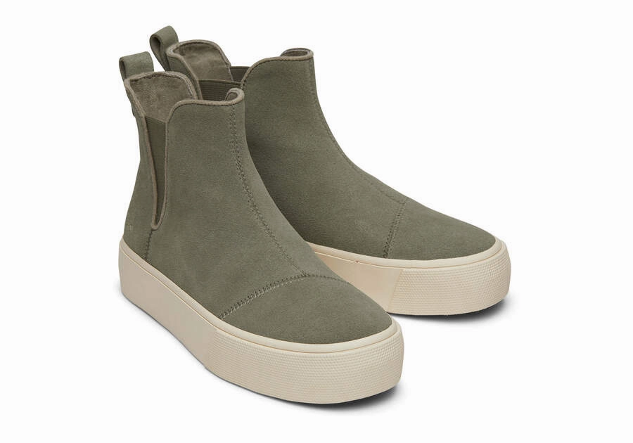 Trendy Chelsea Boots FENIX PLATFORM CHELSEA grey | TOMS