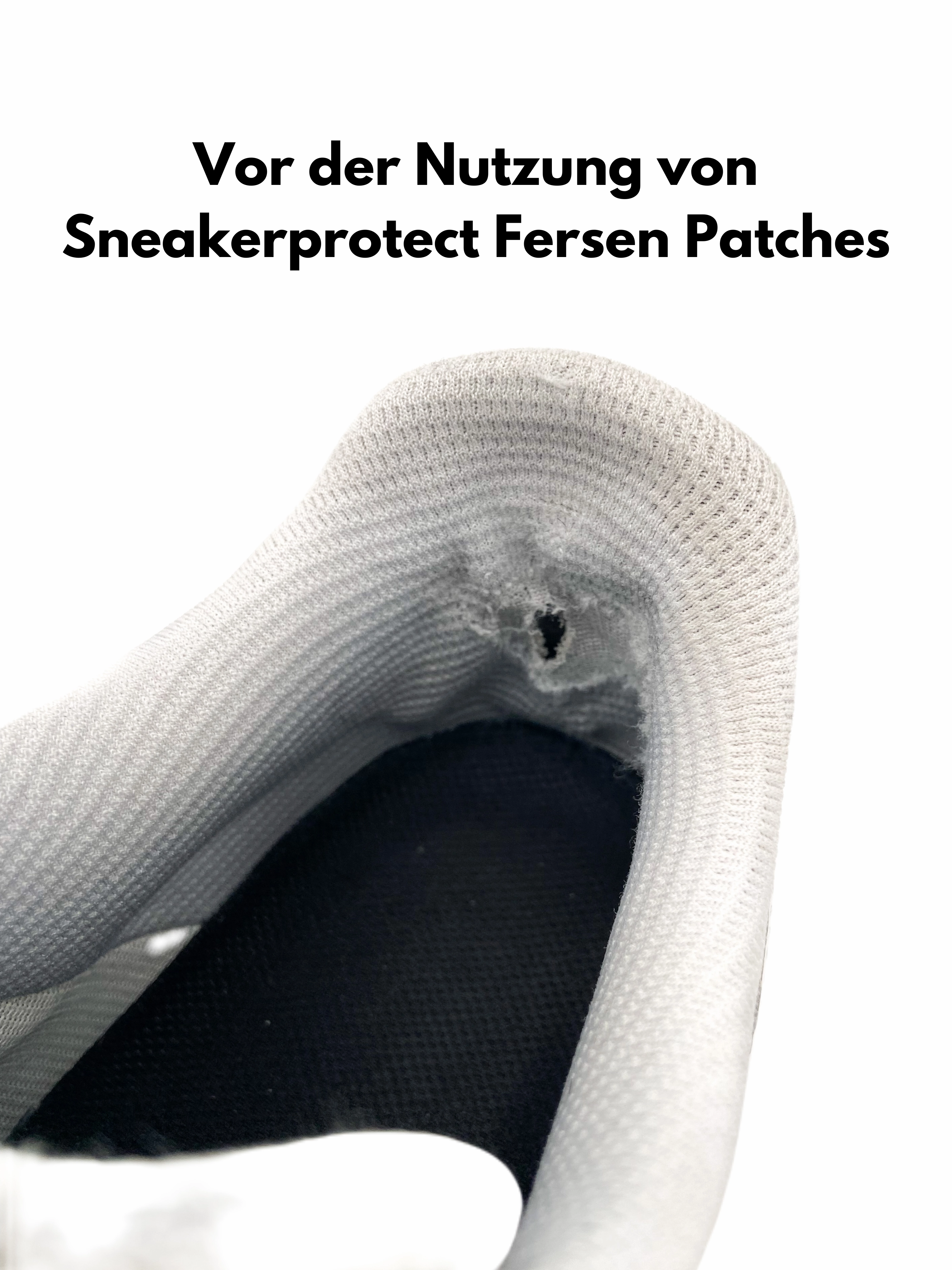 Sportstyle Sneaker Fersenschutz Aufkleber fr Sneaker  Heel Protector Patch zur Fersenloch Reparatur  Anti-Loch Schutz fr Schuhe & Socken  2er Pack