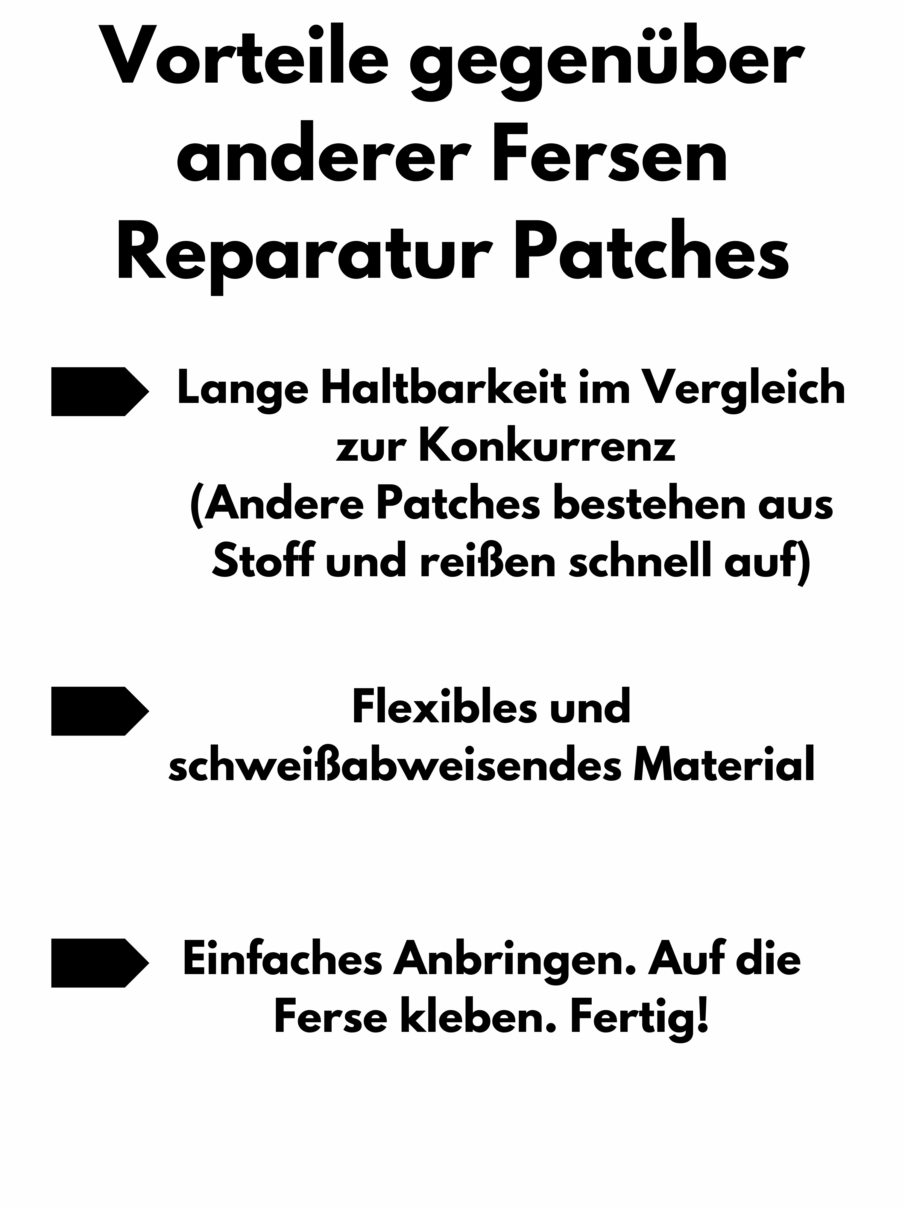 Rubber Sneaker Covers Fersenschutz Aufkleber fr Sneaker  Heel Protector Patch zur Fersenloch Reparatur  Anti-Loch Schutz fr Schuhe & Socken  2er Pack