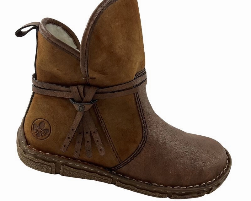 Carvela Stiefel Rieker Damen Kurzstiefel  Z3772-22 Braun  Kunstleder