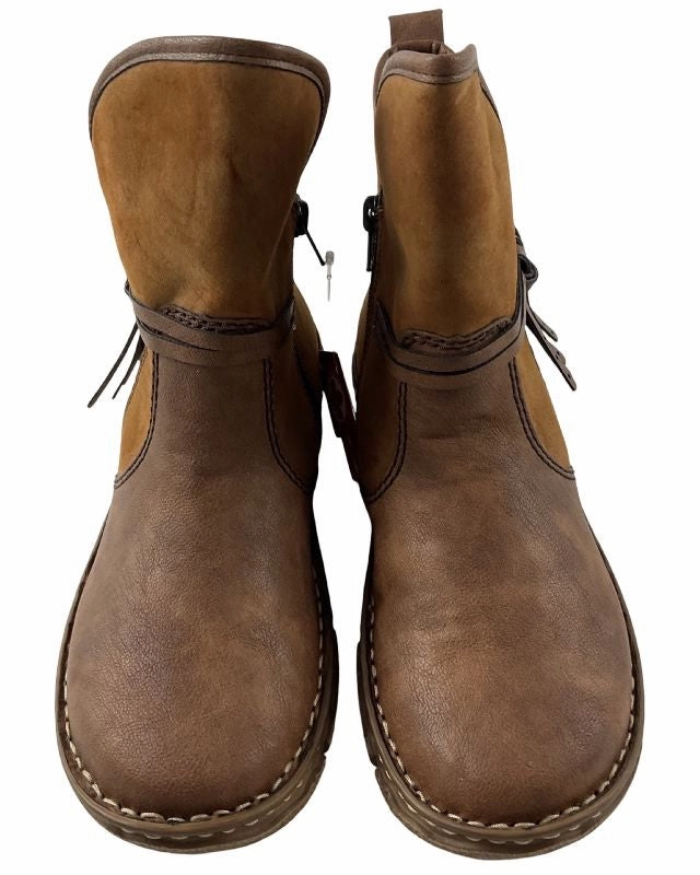 Rieker Damen Kurzstiefel  Z3772-22 Braun  Kunstleder Jf Stiefel