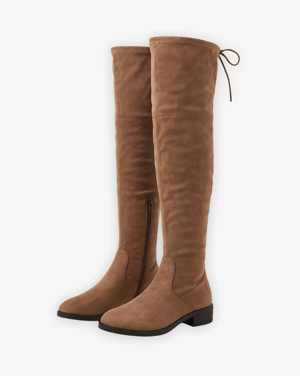 Flache Overknee Stiefel mit seitlichem Reiverschluss Bundeswehr Afghanistan Stiefel