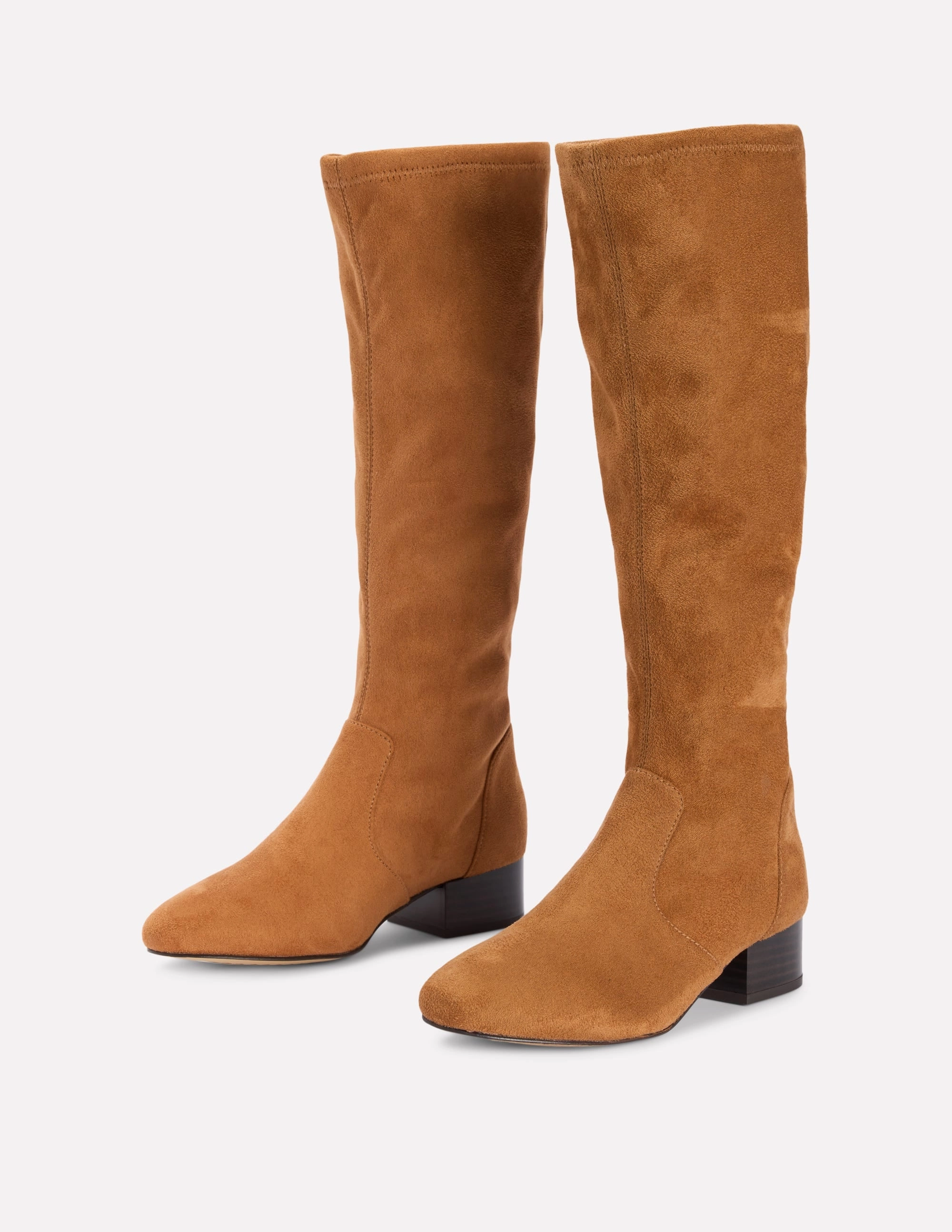 Even Odd Stiefel Flache Stretch-Stiefel-Braun