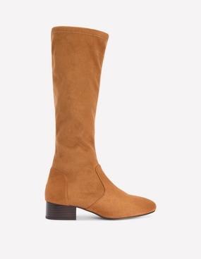 Pia Corsini Stiefel Flache Stretch-Stiefel-Braun