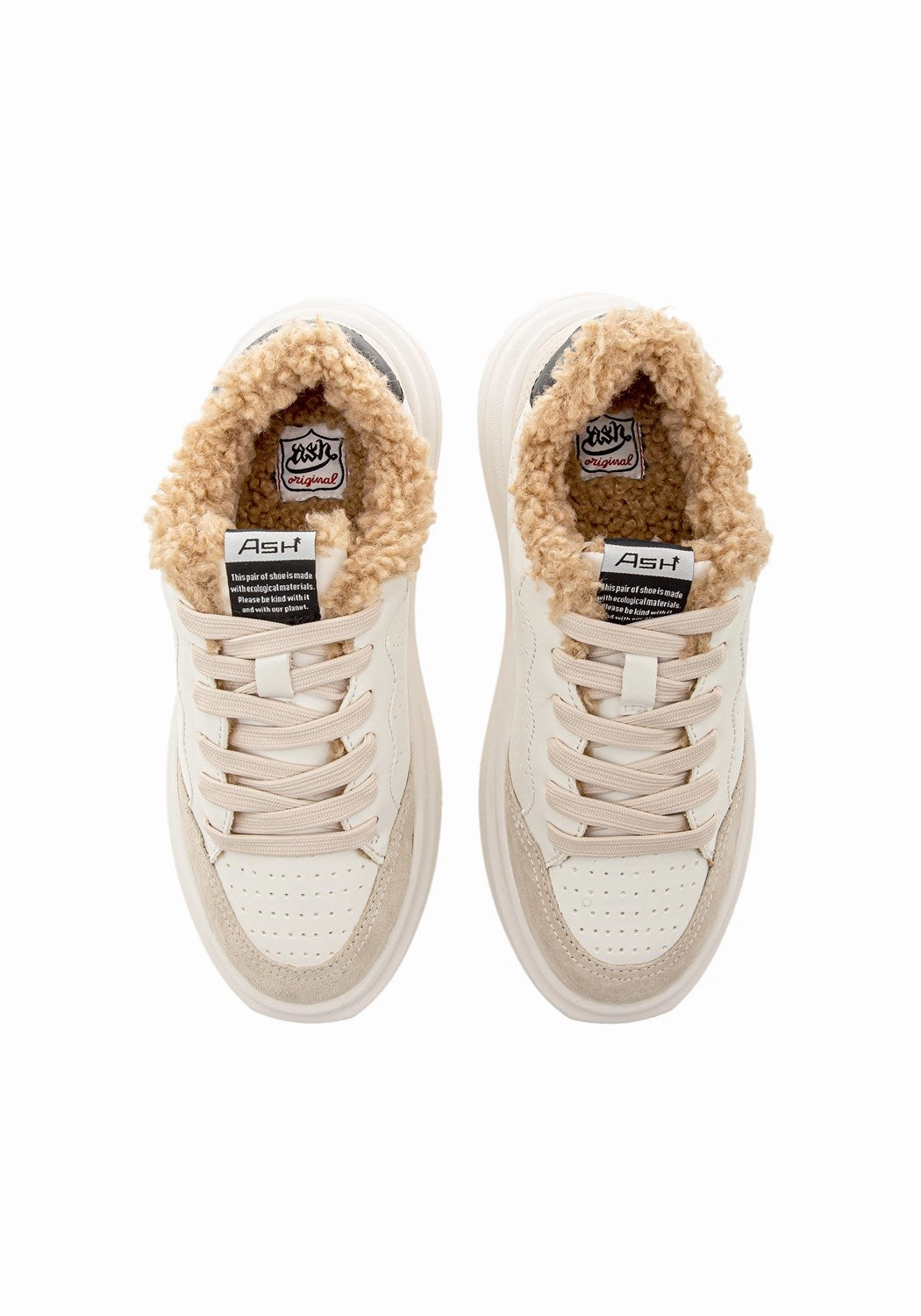 IMPULSFUR01 Combo A calfsuede white/br b Sneaker Stern