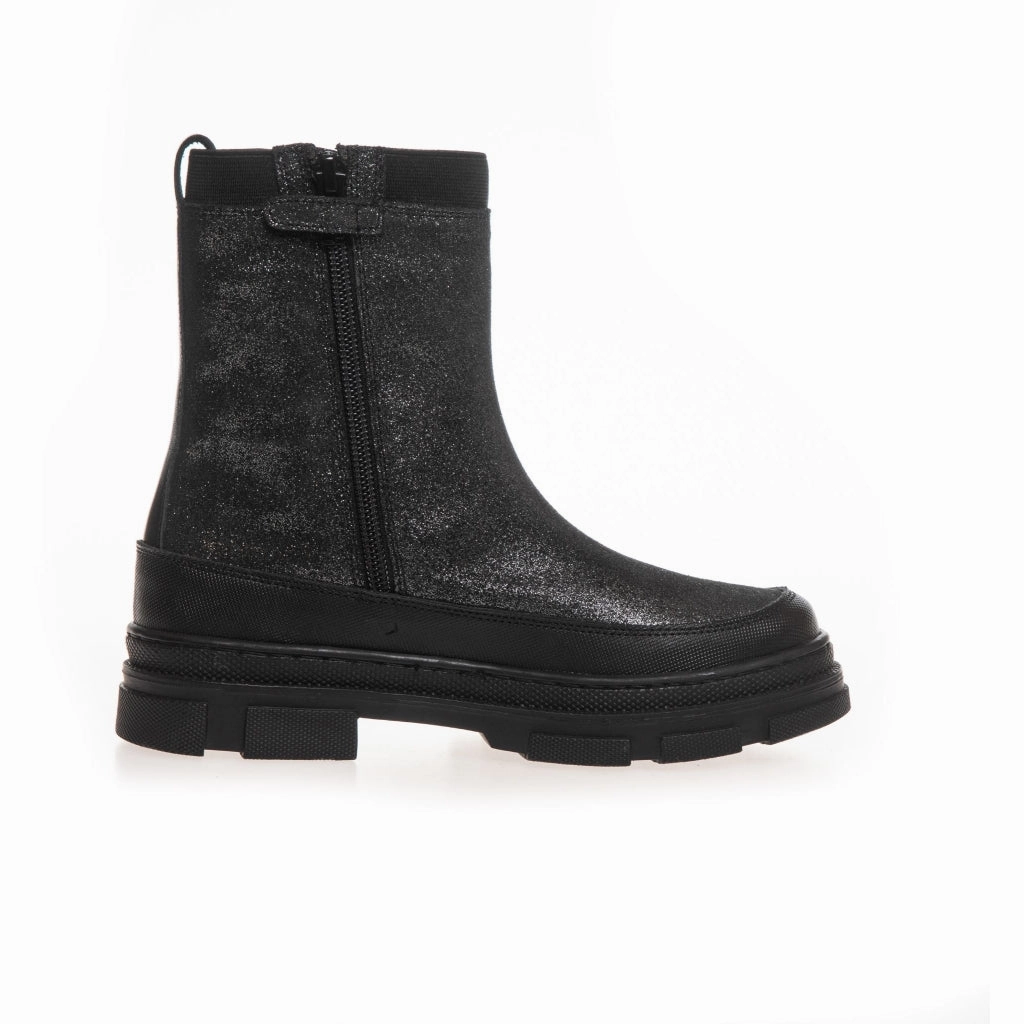 Motocross Stiefel 46 GILLIAN - BLACK/SILVER (WR) - BLACK/SILVER