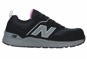 New Balance Elite Lite Womens, Sicherheitsschuh S1P S1 ESD HROe,  S1 PL HRO FO SC SR, schwarz / rosa Sicherheitsschuhe S1herren Leicht