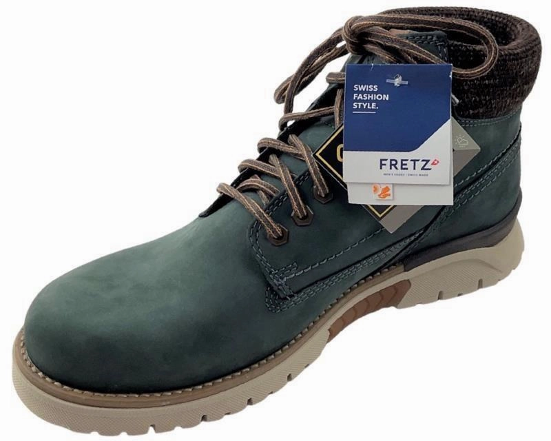 Shearling Lined Ankle Boots Fretz Men Herren Stiefeletten Cooper 1328.1416-32 Blau