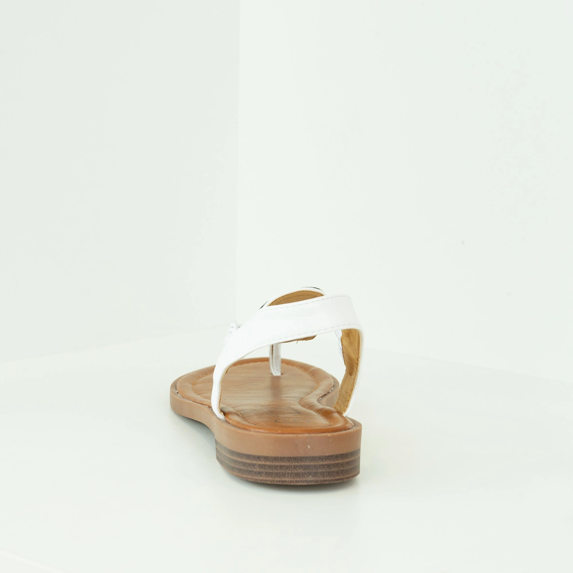 Frida in wei - Damen Sandale Kork Schuhe Sandalen