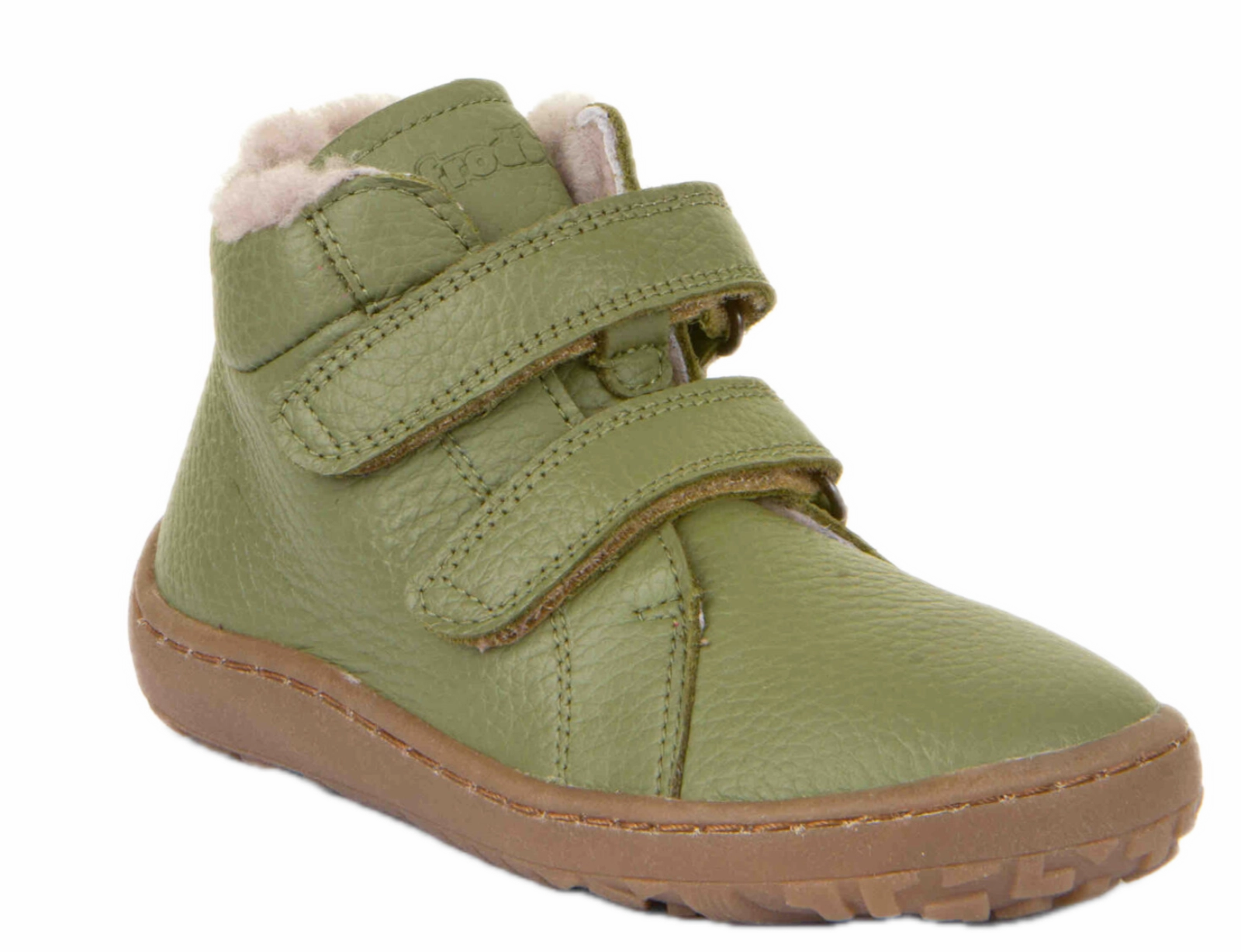 Klingel Ankle Boots Froddo Kinder Stiefeletten - BAREFOOT WINTER FURRY Olive