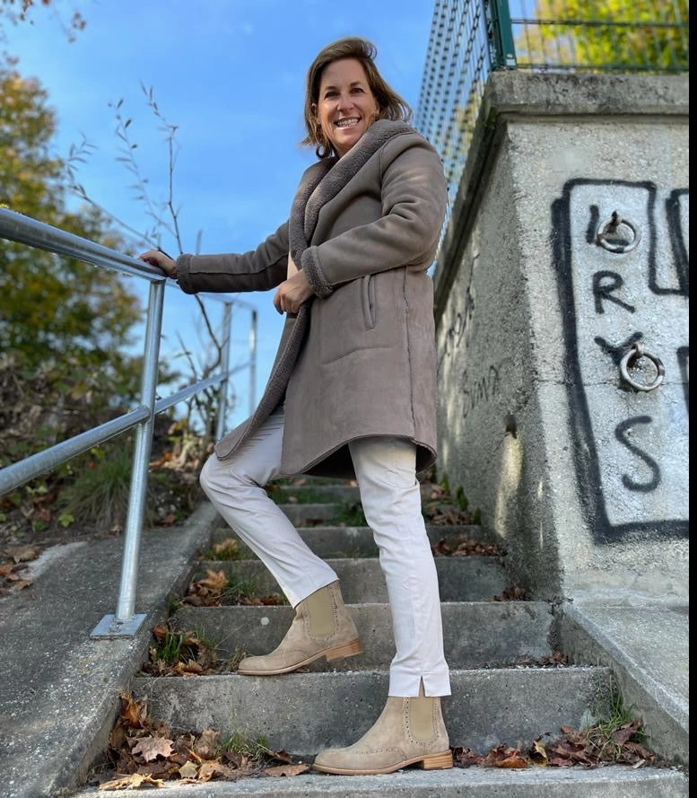 Chelsea Budapester Creme Ankle Boots Frühling 39