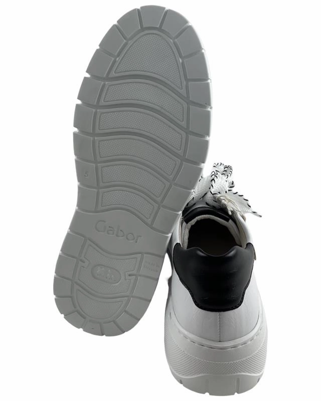 Gabor Comfort  Damen Sneaker 63.222.27 Wei Glattleder Small Sneaker