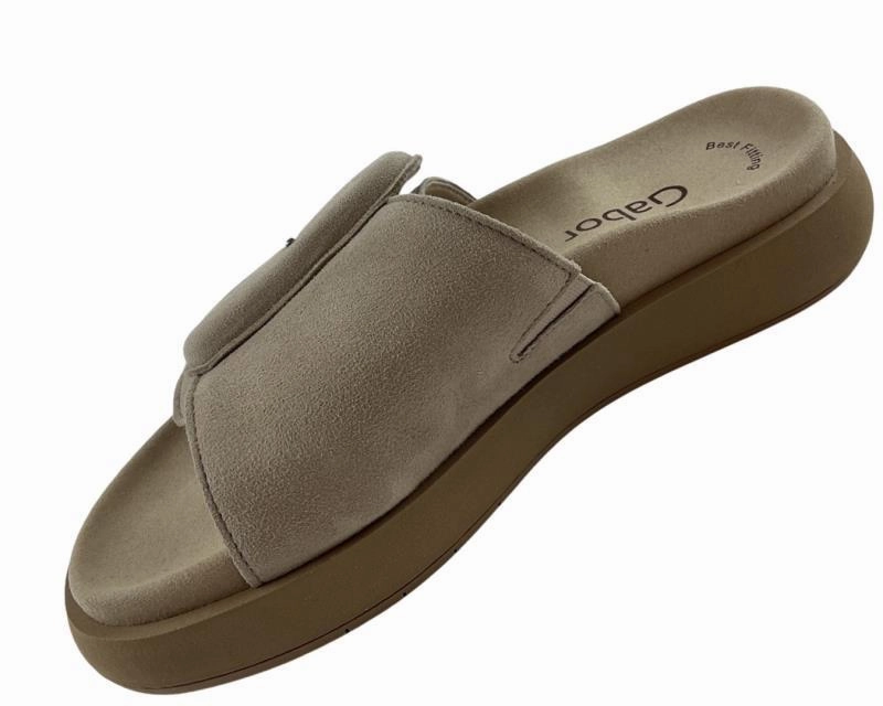 Sandalen Mit Schnürung Absatz Gabor Damen Pantoletten 43.751.12  Samchevreau Desert