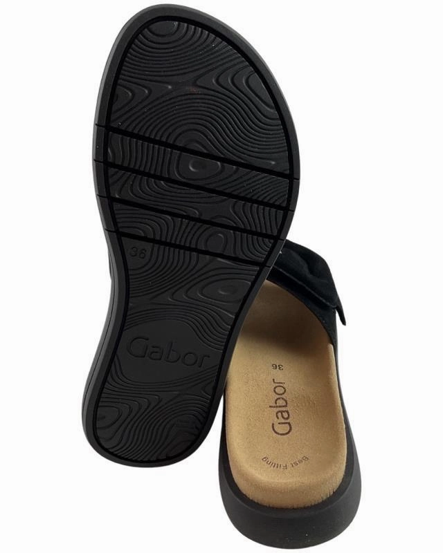 Schutz Sandalen Gabor Damen Pantoletten 43.751.17  Samchevreau Schwarz