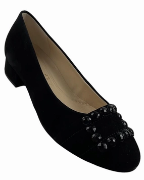 Gabor Damen Pumps 31.323.17  Samtchevreau Schwarz High Heels Celebrity