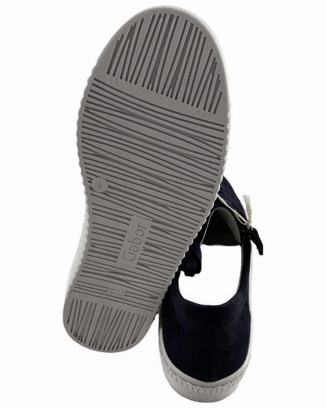 Grauer Anzug Sneaker Gabor Damen Sneaker 36.334.16 Rauleder blau/wei