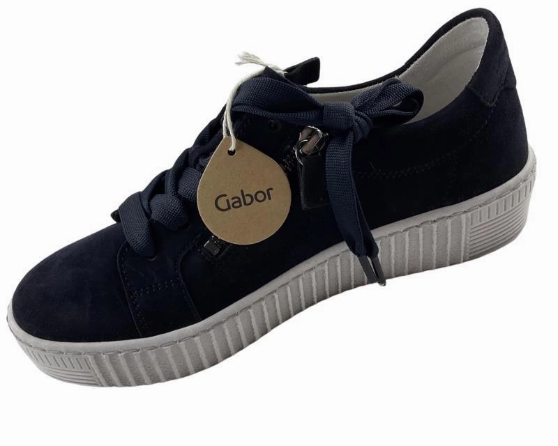 Sneaker Arkk Copenhagen Gabor Damen Sneaker 36.334.16 Rauleder blau/wei