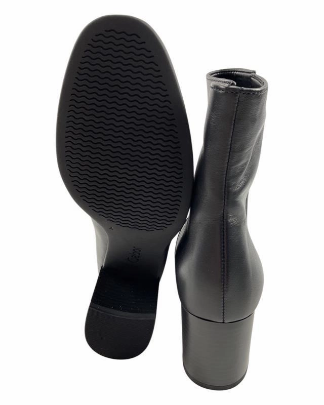 High Heels Breite Füße Gabor Damen Stiefelletten 35.530.27 Lammnappa Schwarz