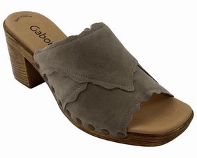 High Heels In 45 Gabor fashion Damen Sandale 24.741.12 Dreamvelour silk Beige