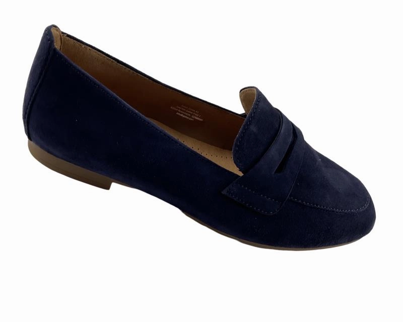 In Jeans Und High Heels Gabor fashion  Slipper 65.213.16 Rauleder Blau