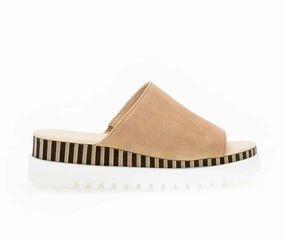 Gabor Plateau Caramel Sandalen Leder