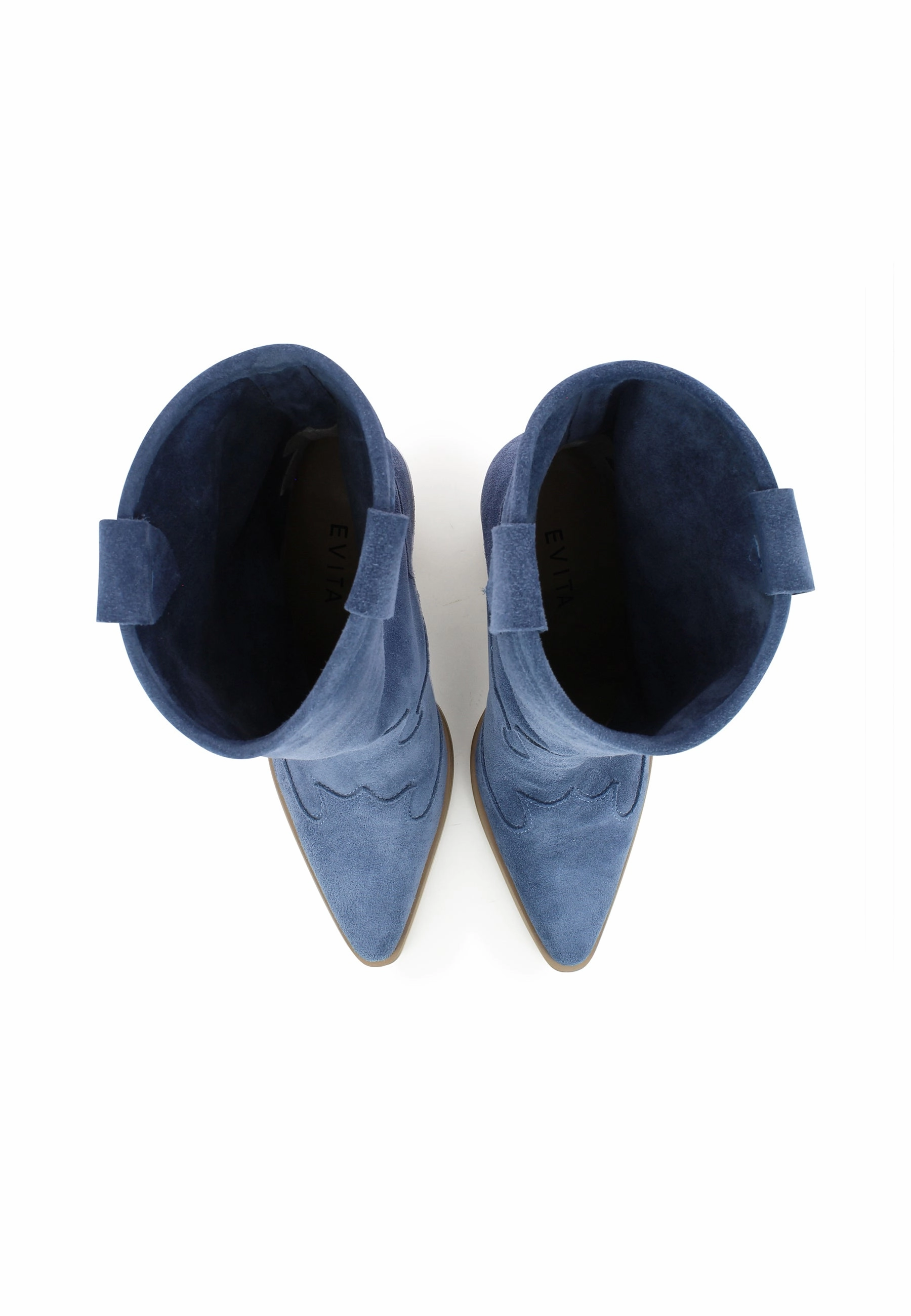 GAIA Damen Cowboy Stiefel  -  Rauleder Dunkelblau Dockers Stiefel Kinder