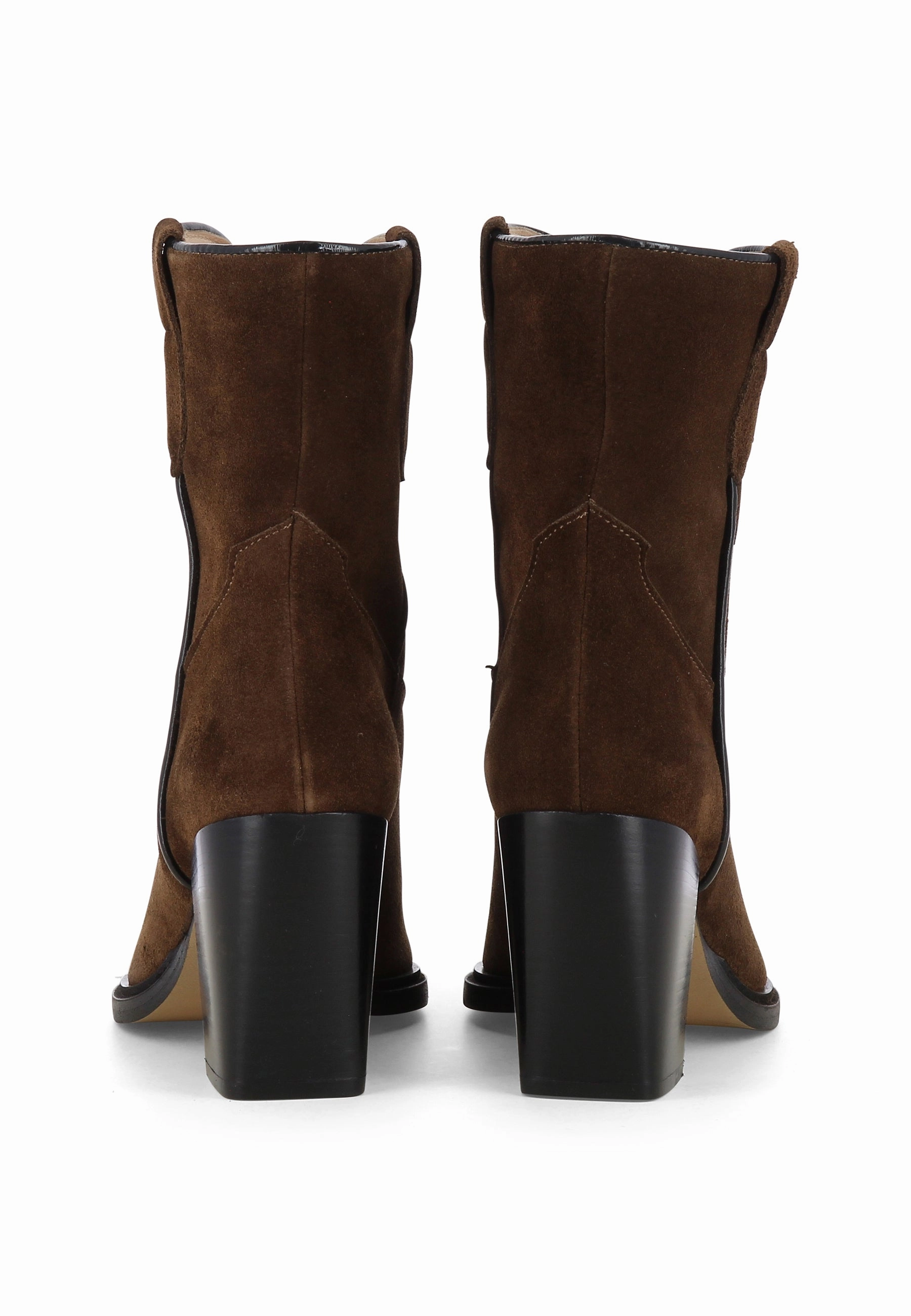 Stiefel Michael GAIA Damen Cowboy Stiefel  -  Rauleder Dunkelbraun