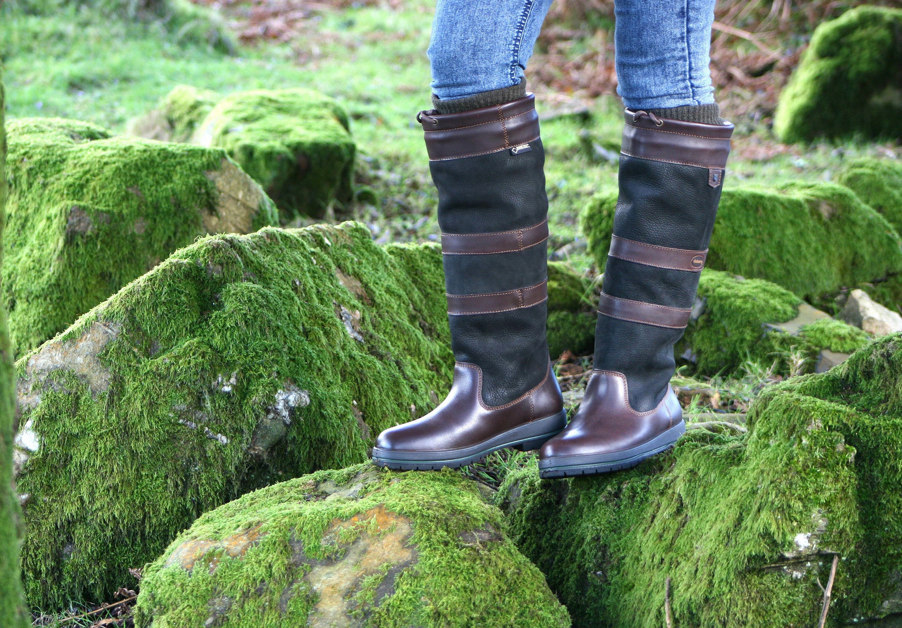 Galway Damen Outdoor-Stiefel  - Black/Brown Stiefel Scheuern An Der Ferse
