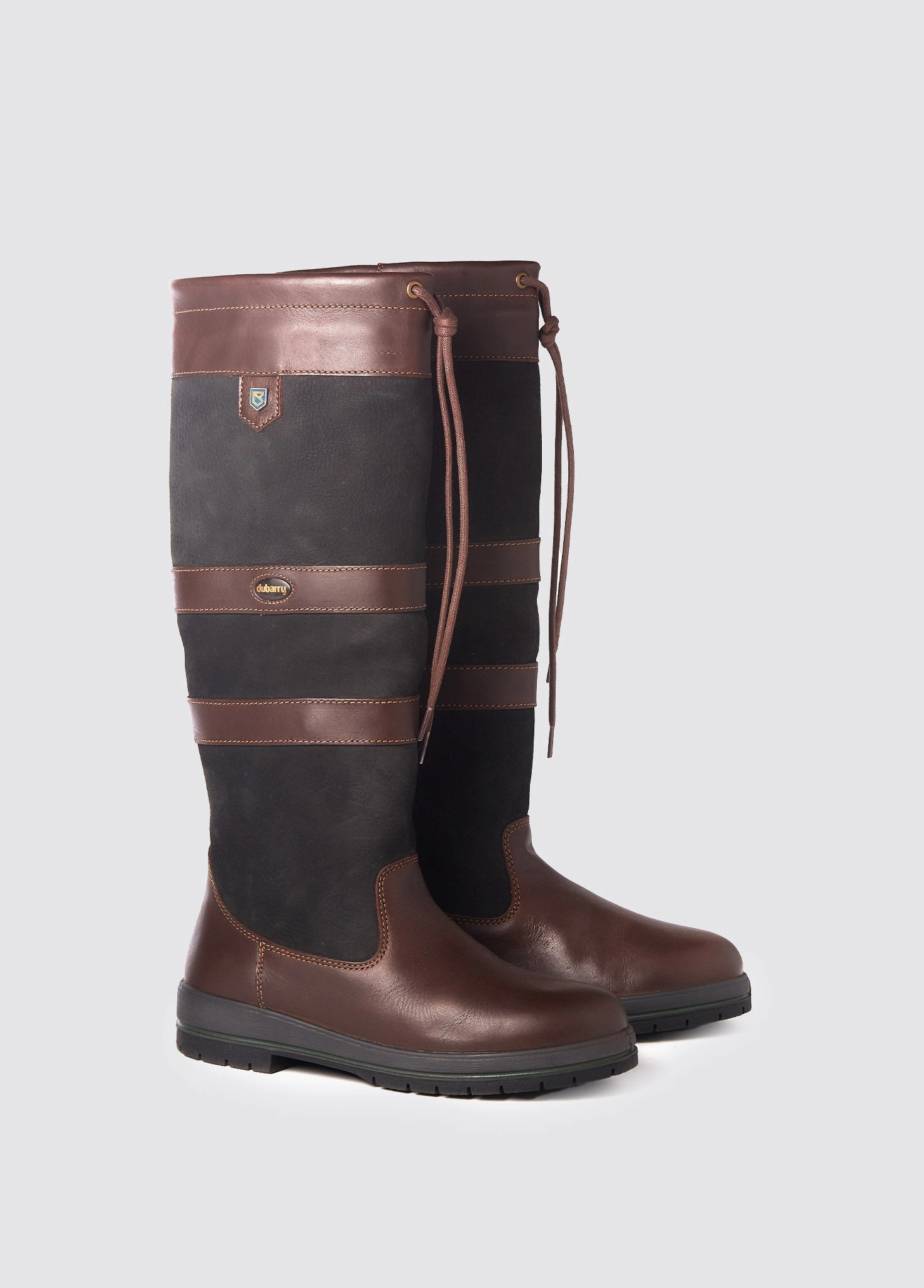 Galway Damen Outdoor-Stiefel SlimFit - Black/Brown Unisa Overknee Stiefel