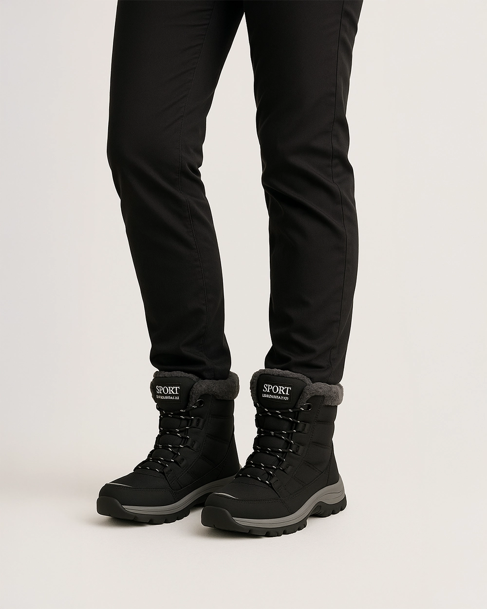 Geftterte Schneestiefel mit rutschfester Sohle