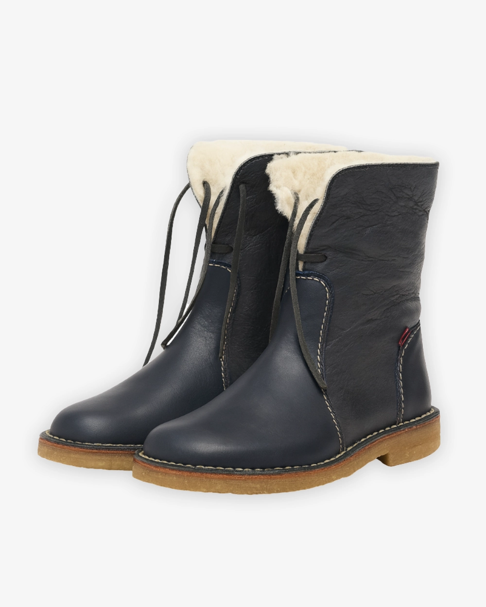 Stiefel Biker Style Geftterte Winterboots mit rutschfester Sohle