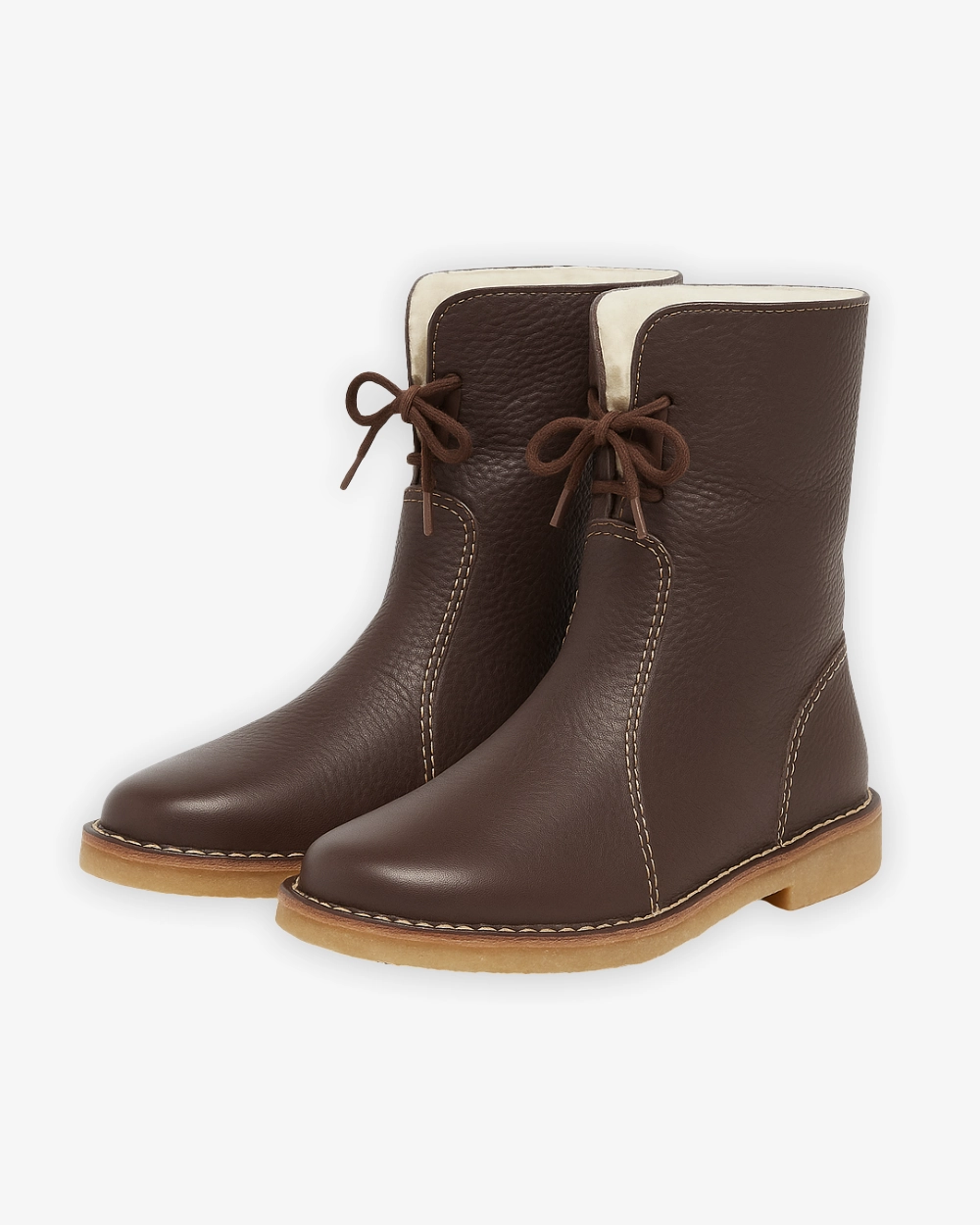 Geftterte Winterboots mit rutschfester Sohle