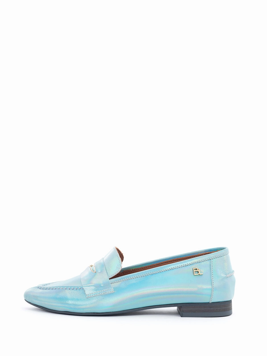 White Jeans Brown Loafers Louise | Loafer Blue