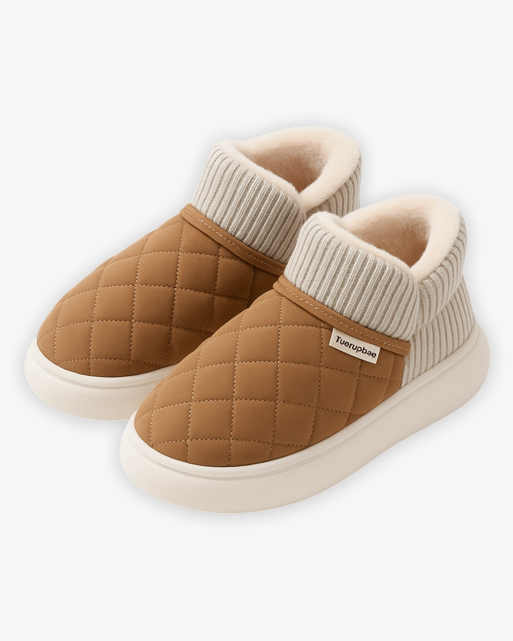 Soft High Heels Shoes Gesteppten Hausschuhe mit warmem Innenfutter