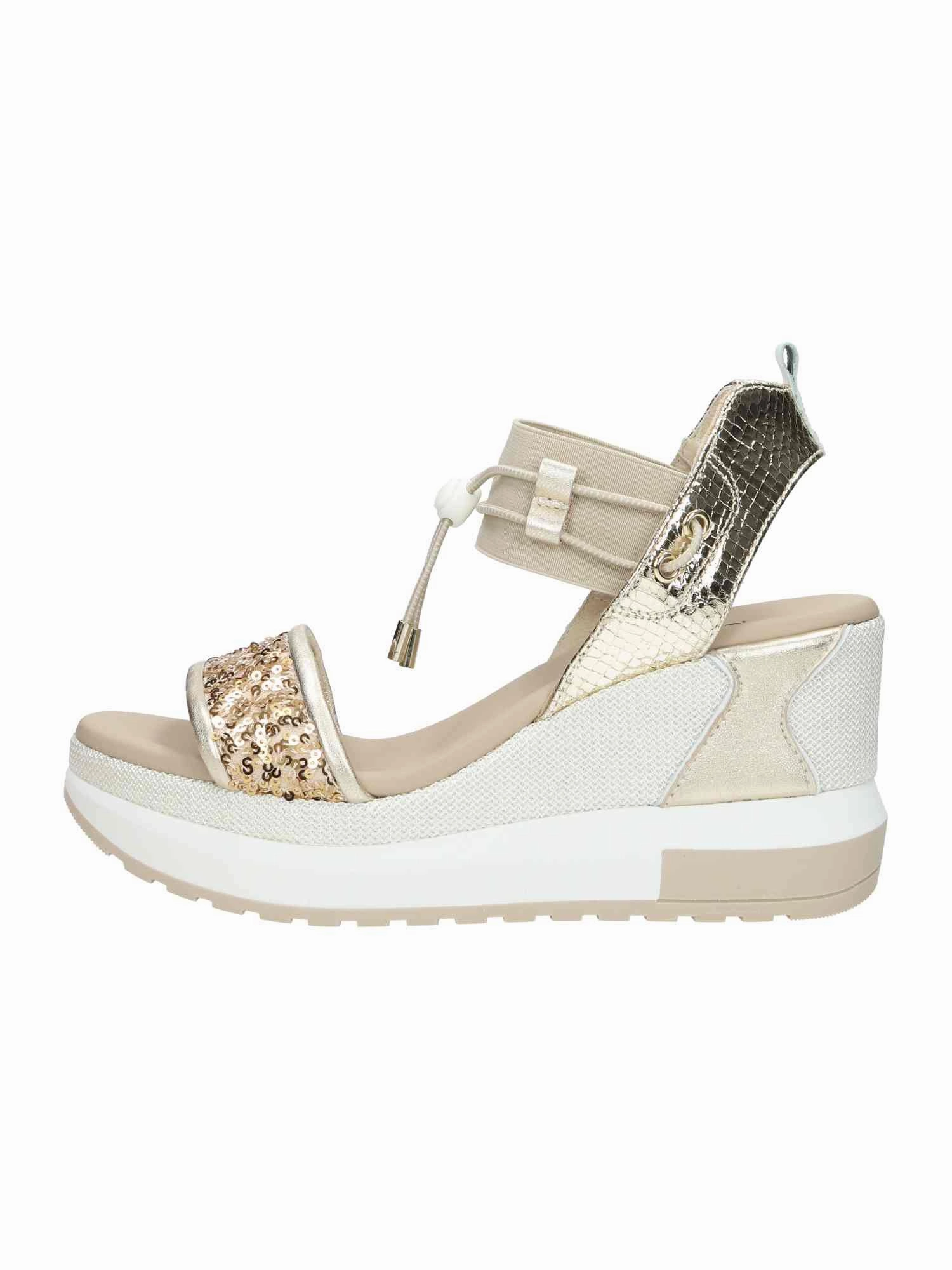 Sandalen Pailletten E513602D T.Paillettes Chic 22 Etoile Sand Miele Blade Platino Loira B