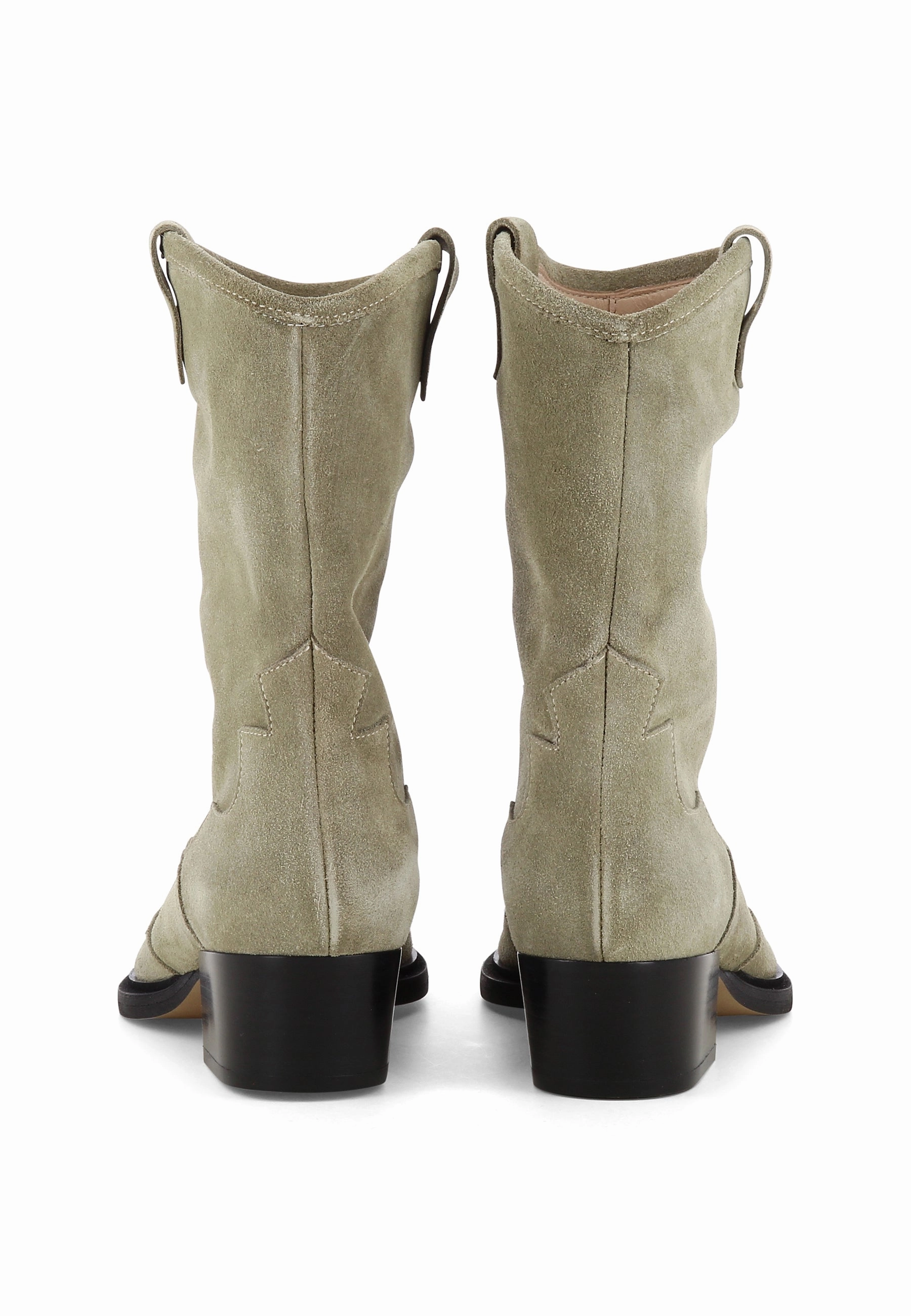 GINEVRA Damen Cowboy Stiefel  -  Rauleder Greige Peter Kaiser Wildleder Stiefel