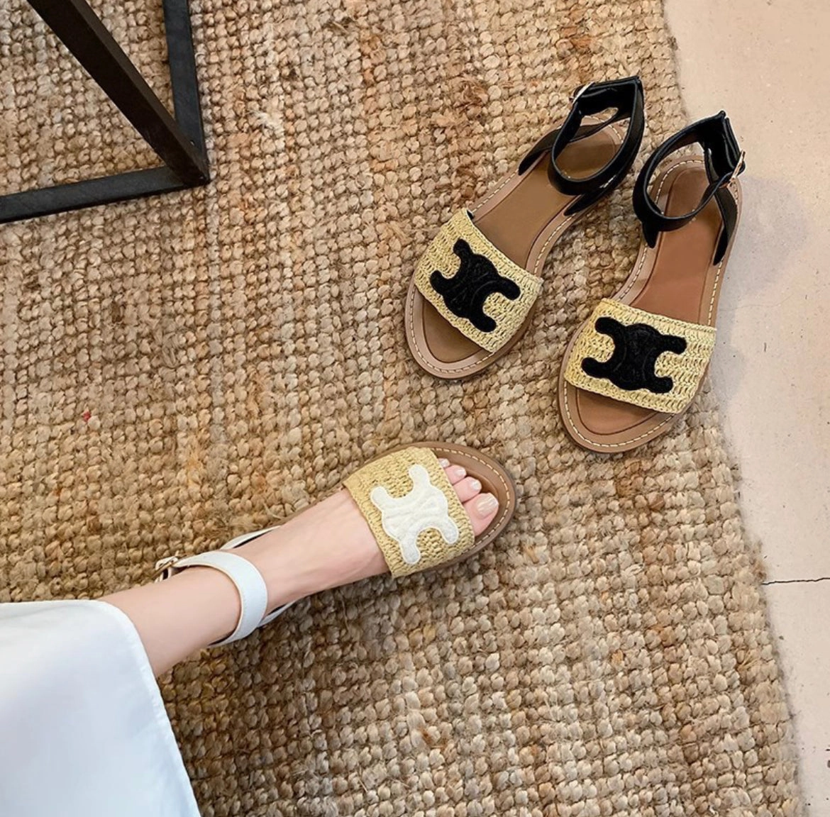 CELINA Bamboo Sandalen Unisa Sandalen 39