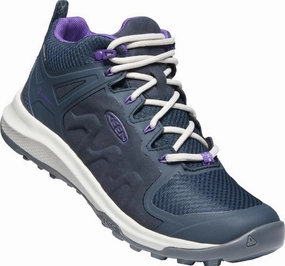 Keen Damen Wanderstiefel Explore Mid WP 1022309 Blau Pointed Western Ankle Boots