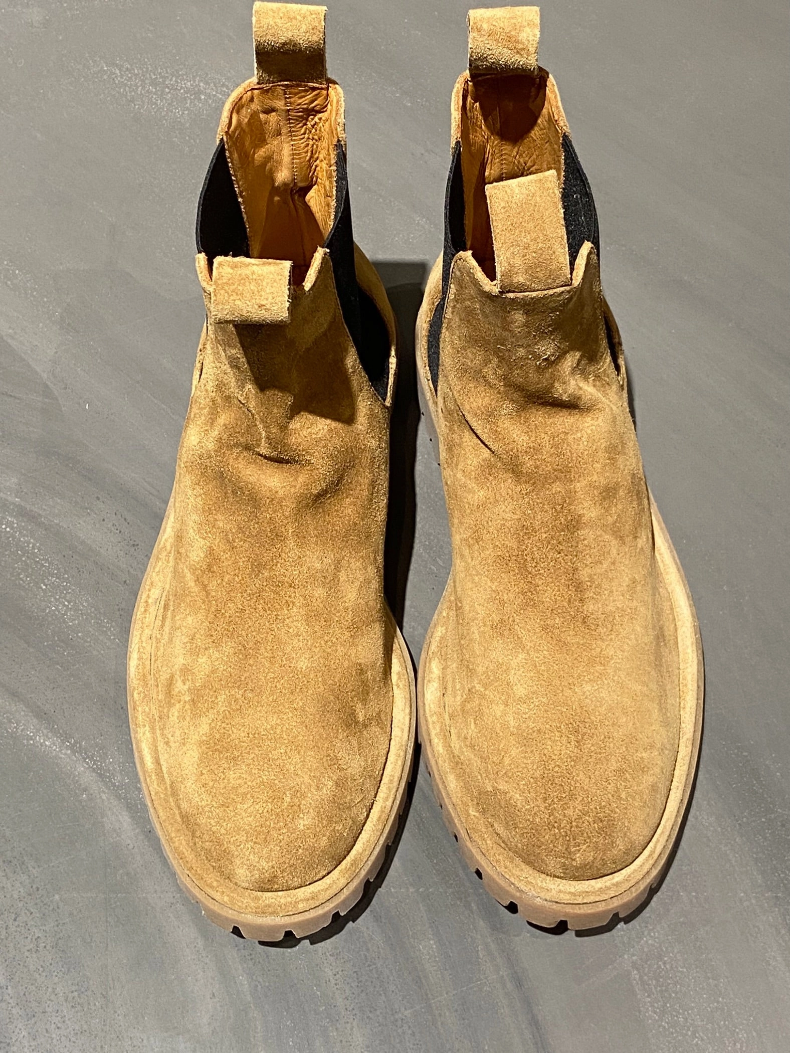 OFFICINE CREATIVE SPECTACULAR/010 BOOT SUEDE TAN Chelsea Boots Dünne Sohle