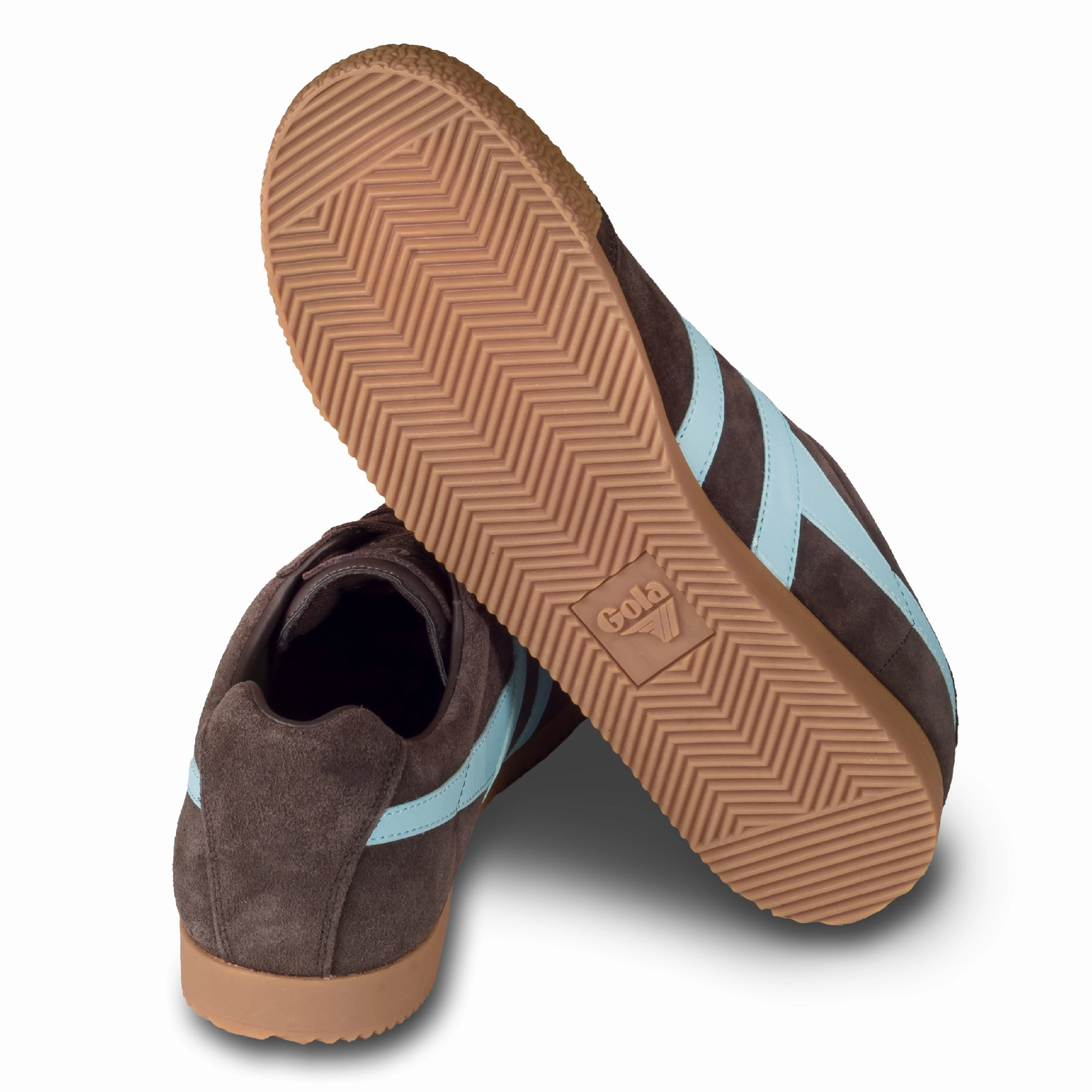 GOLA Herren Sneaker Harrier Suede, braun/blau - Wildleder, CMA192 | SALE % Sneaker Keyring