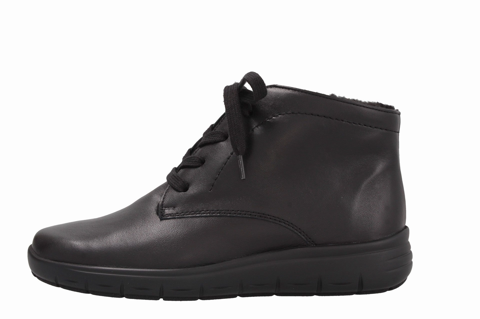 Ankle Boots Leder Schnüren Greta  schwarz  Stiefel  G45156