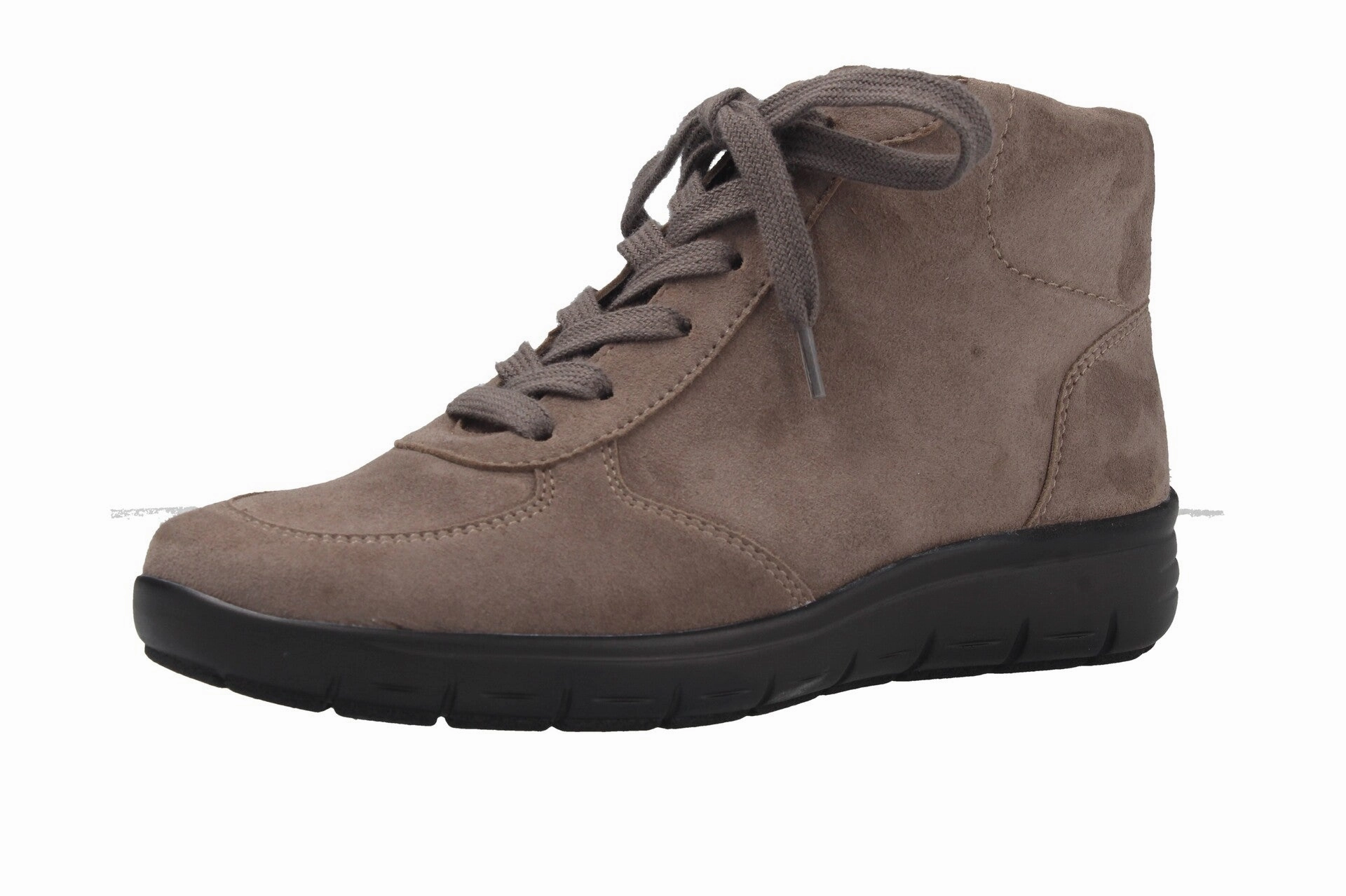 Black Flat Cut Out Ankle Boots Greta  taupe  Stiefel  G45053