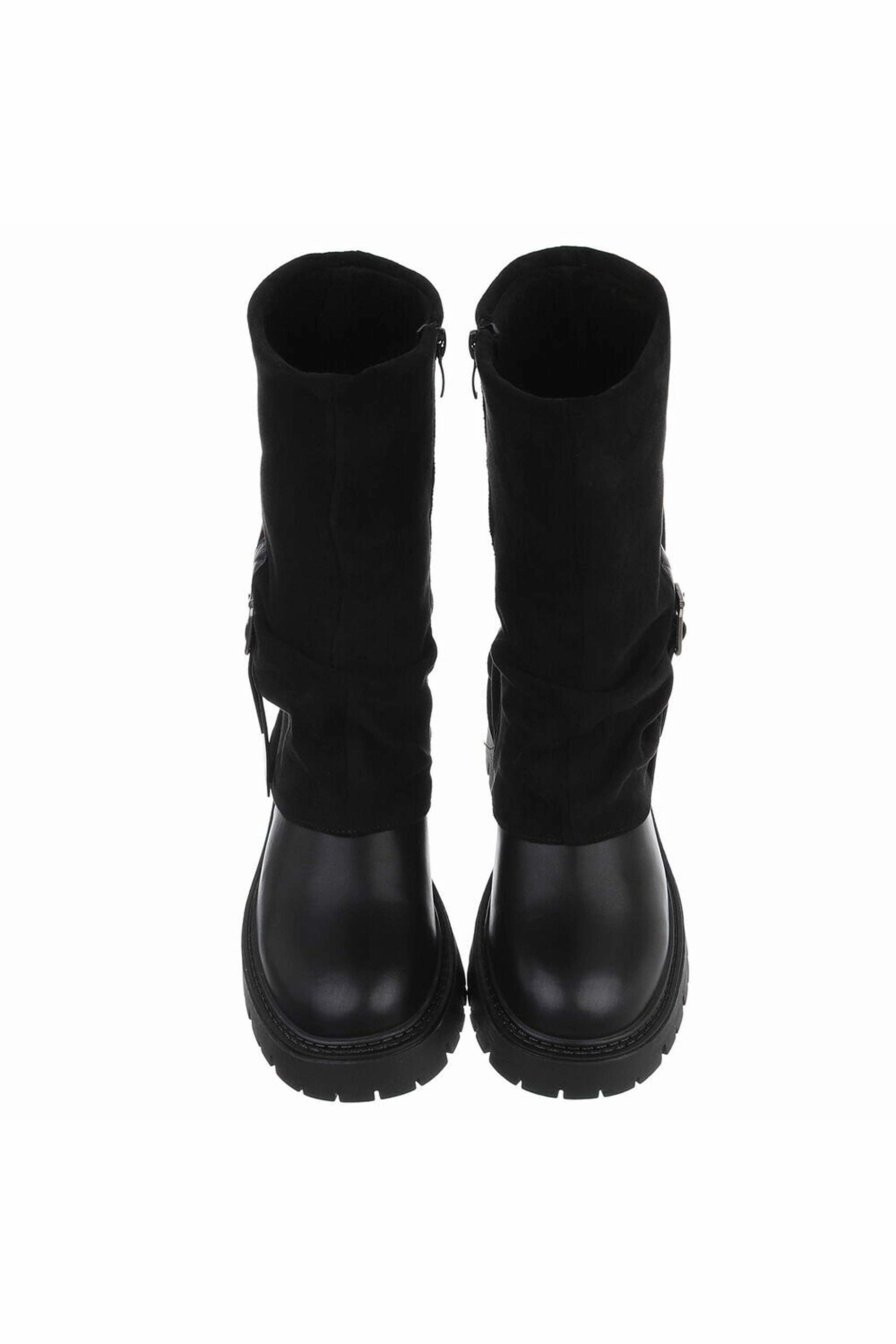 Stuart Weitzman Overknee Stiefel Stiefel mit Zierlasche, schwarz