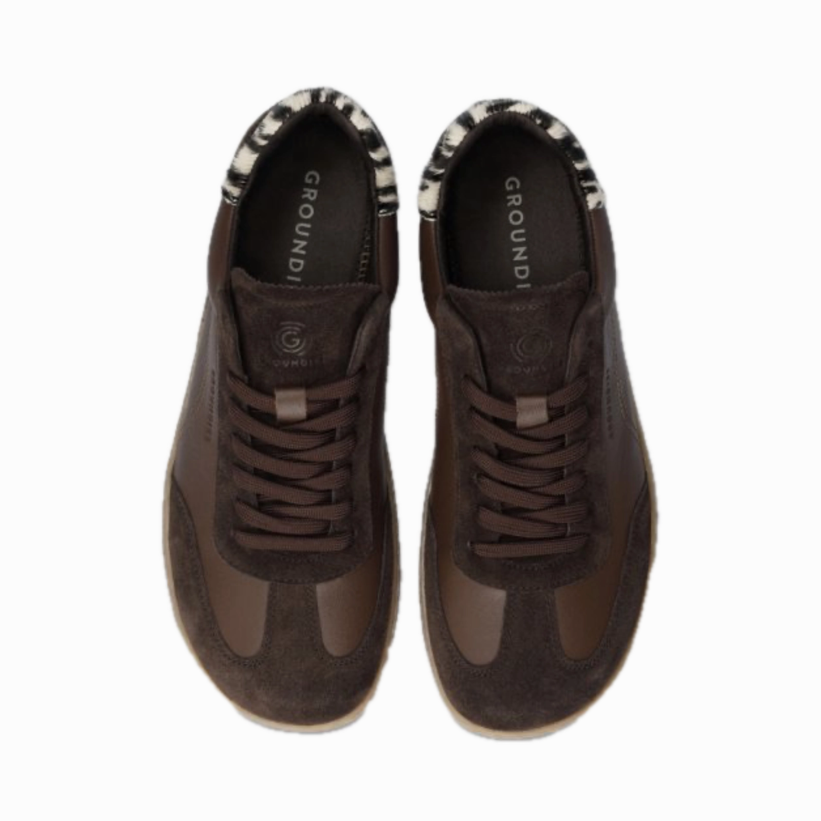 Chunky Sneaker GROUNDIES Panama Women espresso/zebra