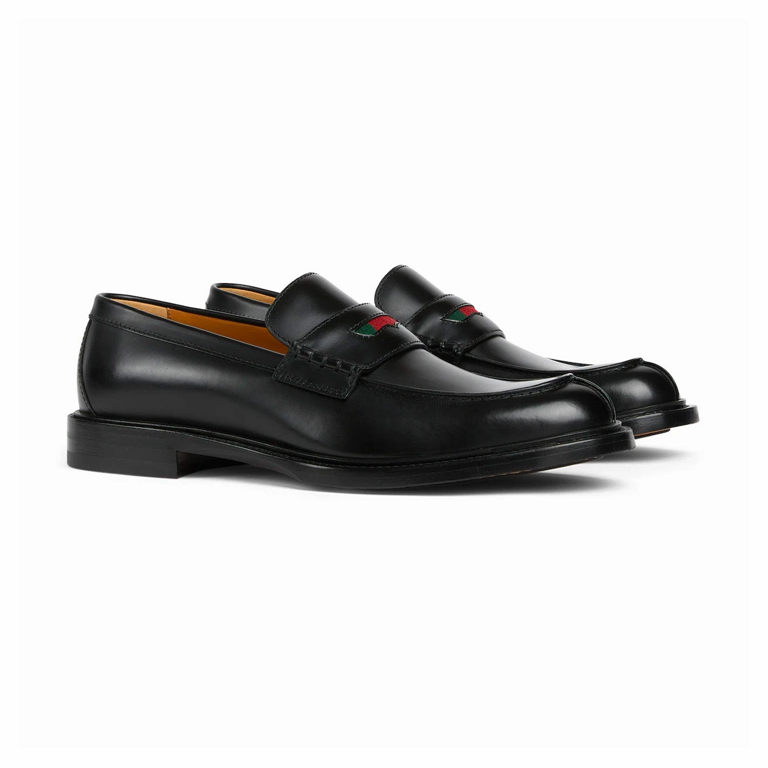 Gucci Men'S Loafer With Web Einlagen Für Loafers